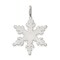 Sterling Silver Snowflake Charm Pendant Winter Jewelry! 34mm x 23mm